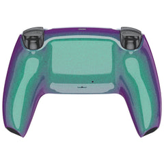 Glossy Chameleon Green Purple Back Shell