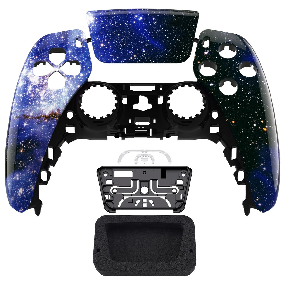 Glossy Blue Star Universe Front Shell with touchpad